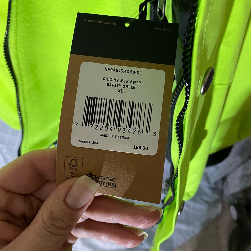 Super nice jacket with fleece zip in jacket included men’s xl the northface - Picture 16 of 16